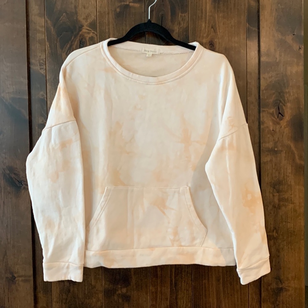 Shop Stevie cream/melon orange tie dye sweats SET size medium